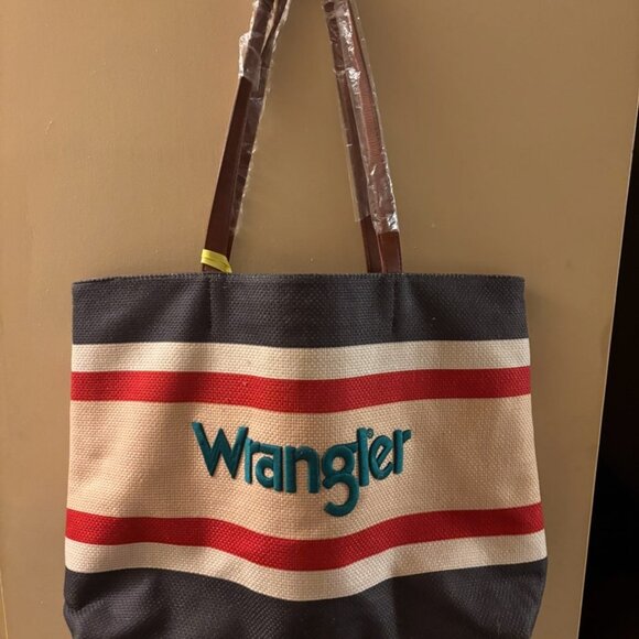 New Wrangler Tote still has plastic on handles. Never Used.. - Picture 2 of 5